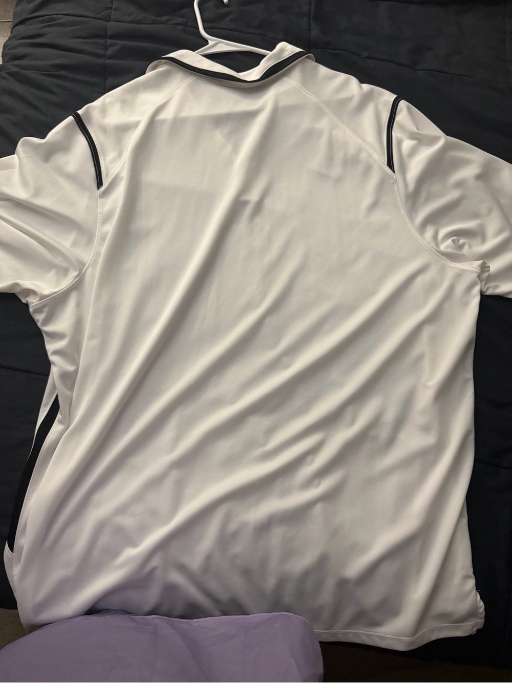 Nike White Polo with Black Trim